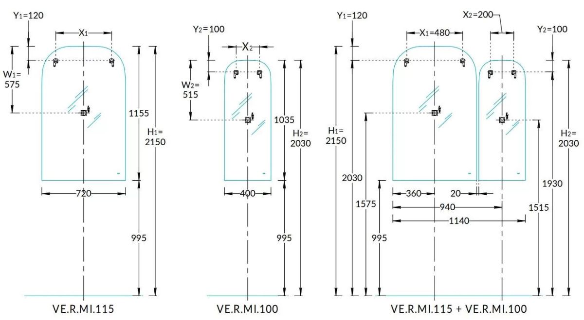 Зеркало с подсветкой и подогревом Kerama Marazzi VETRATA R (72x115,5 см), VE.R.mi.115\WHT — изображение 3