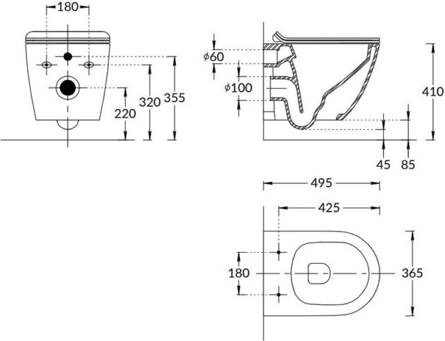 Унитаз подвесной Kerama Marazzi Sfera, белый, SF.wc.02 — изображение 2