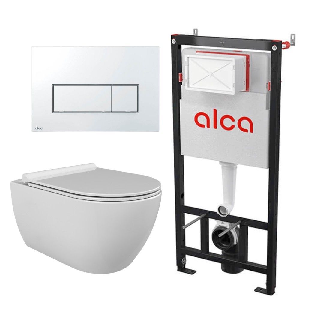 Комплект инсталляции CeraStyle City безободковый + сет Alca AM101/1120+M571