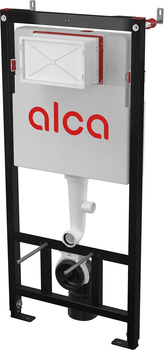 Комплект инсталляции Alca AM101/1120 Sádromodul с унитазом Niagara Atrio NG-9303 и кнопкой Alca M570 (белая), NG-9303+(AM101/1120+M570) — изображение 4