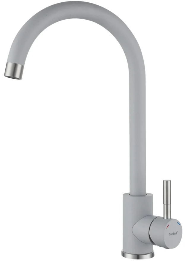 Смеситель для кухни GRANFEST QUARZ GF-Z5410 серый