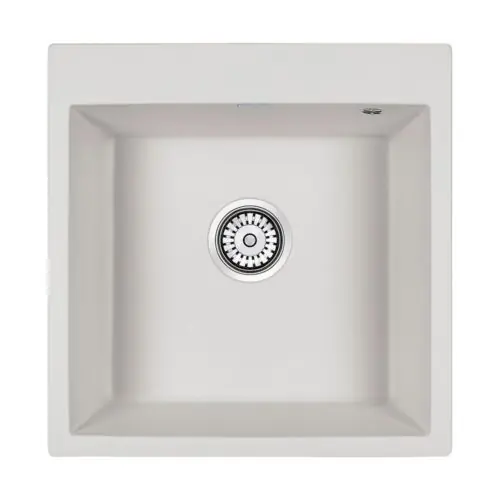 Кухонная мойка PAULMARK KANTE 50, PM105152-WH, белый, 510х523