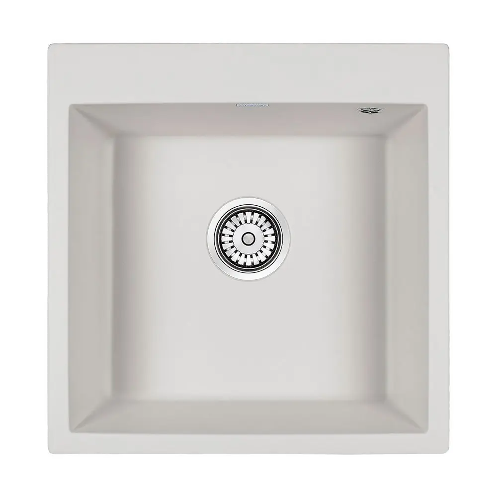 Кухонная мойка PAULMARK KANTE 50, PM105152-WH, белый, 510х523