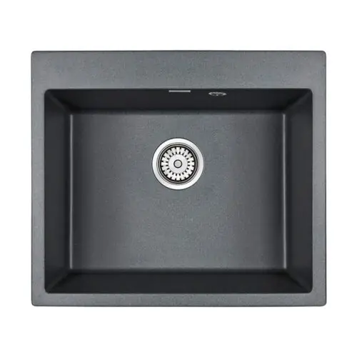 Кухонная мойка PAULMARK KANTE 60, PM106052-DG, графит, 600х520 мм