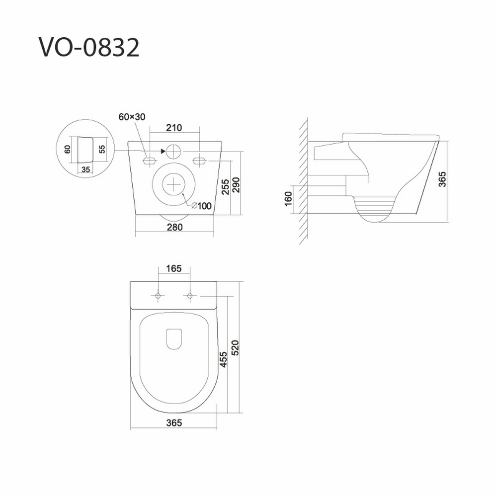 Унитаз подвесной Triton-Pro Tornado Verso, TR-VO-0832 (Щ0000060848) — изображение 9