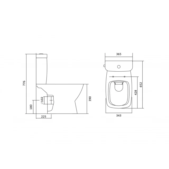 Унитаз напольный Santek Нео безободковый, сиденье soft-close slim, 1.WH30.2.418 — изображение 11