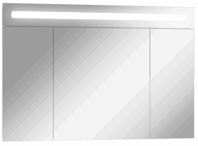 Зеркало-шкаф Домино Аврора 105 с LED-подсветкой, DV8013HZ