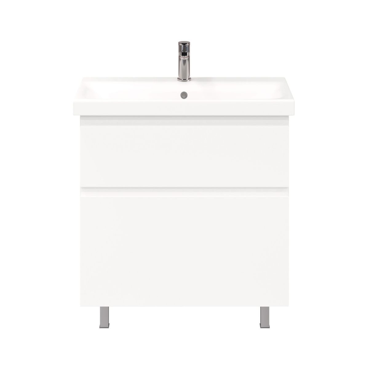 Тумба напольная Laparet OPTIMUM 80, белый глянец, LO-WFCAB-80-01 — изображение 2