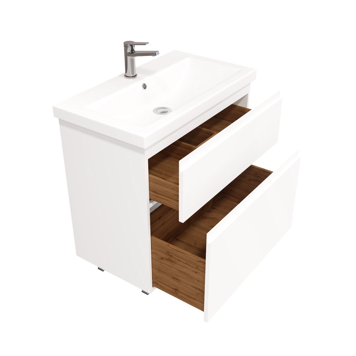 Тумба напольная Laparet OPTIMUM 80, белый глянец, LO-WFCAB-80-01 — изображение 3