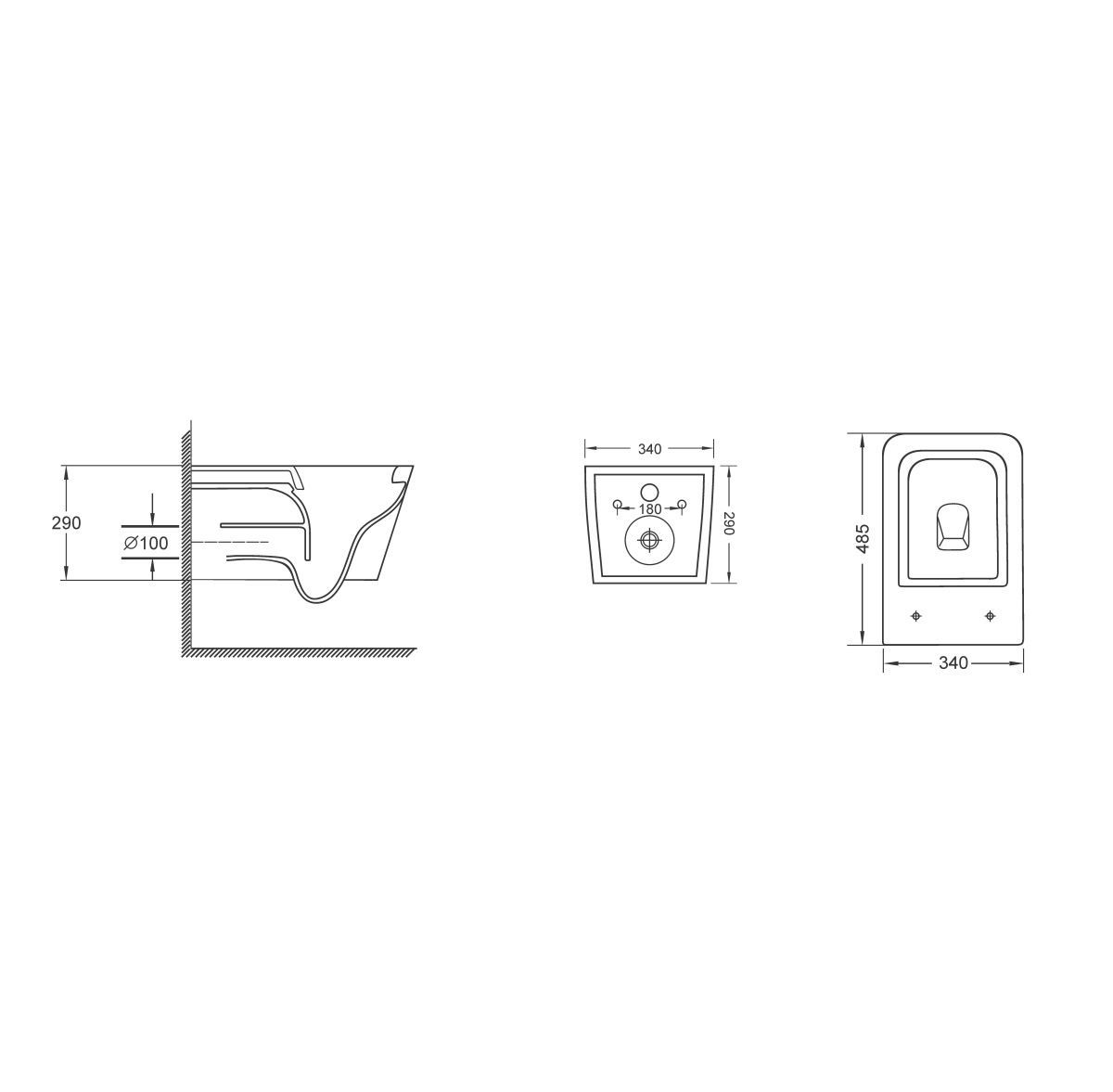 Унитаз подвесной Grossman GR, GR-4404SQ — изображение 6