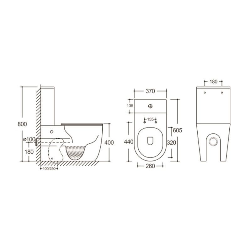 Унитаз напольный CeruttiSPA Orlter, CT9867 — изображение 5