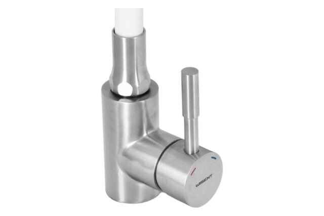 Смеситель для кухни с гибким изливом Wisent WG74199-3, белый — изображение 4