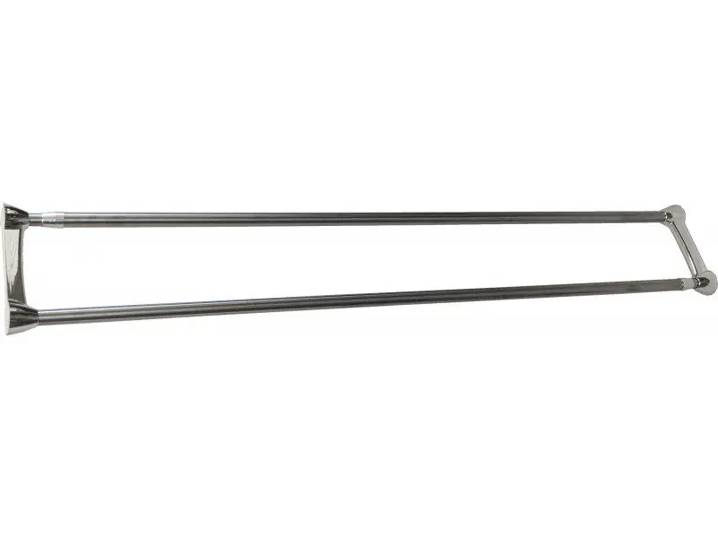 Карниз для шторки и полотенец Savol SK-8025A, 125-225 см, хром