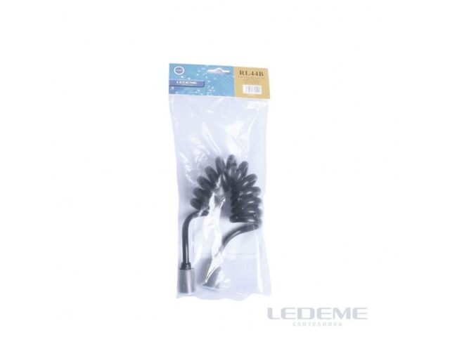 Шланг для гигиенической лейки 40-150 см Ledeme L44B, чёрный — изображение 3