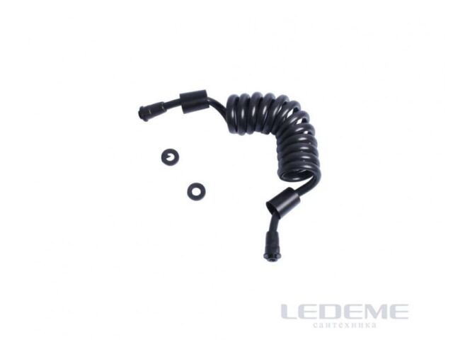 Шланг для гигиенической лейки 40-150 см Ledeme L44B, чёрный — изображение 6