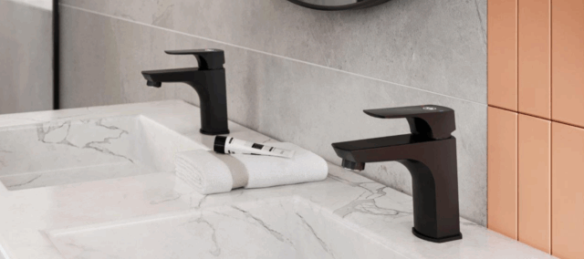 Cмеситель для умывальника KFA Armatura MOKAIT BLACK 5532-815-81 — изображение 2