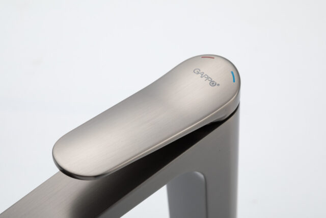 Смеситель для умывальника Gappo G1010-29, оружейная сталь — изображение 7