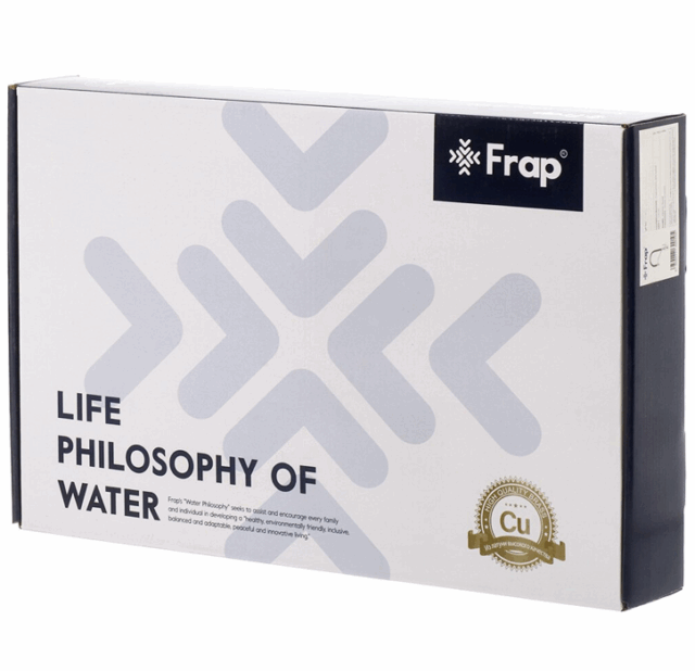 Смеситель для кухни с гибким изливом Frap F4497-3, золотой сатин — изображение 9