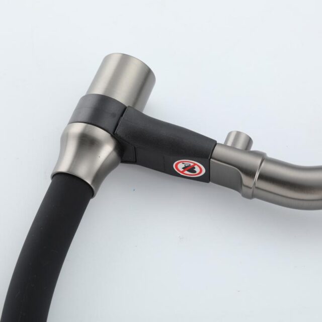 Смеситель для кухни под фильтр с гибким изливом Frap F4397-9, оружейная сталь — изображение 10