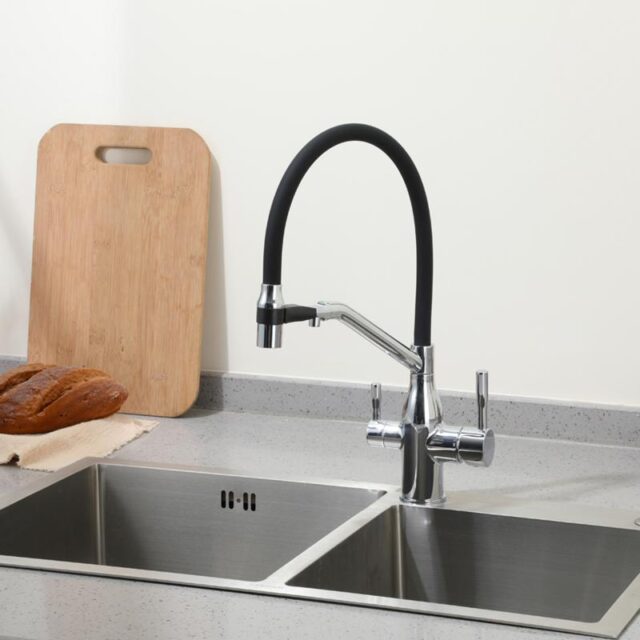 Смеситель для кухни под фильтр с гибким изливом Frap F4397 — изображение 3