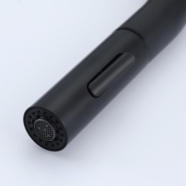 Смеситель для кухни с выдвижным изливом Frap F60807-6,чёрный — изображение 6