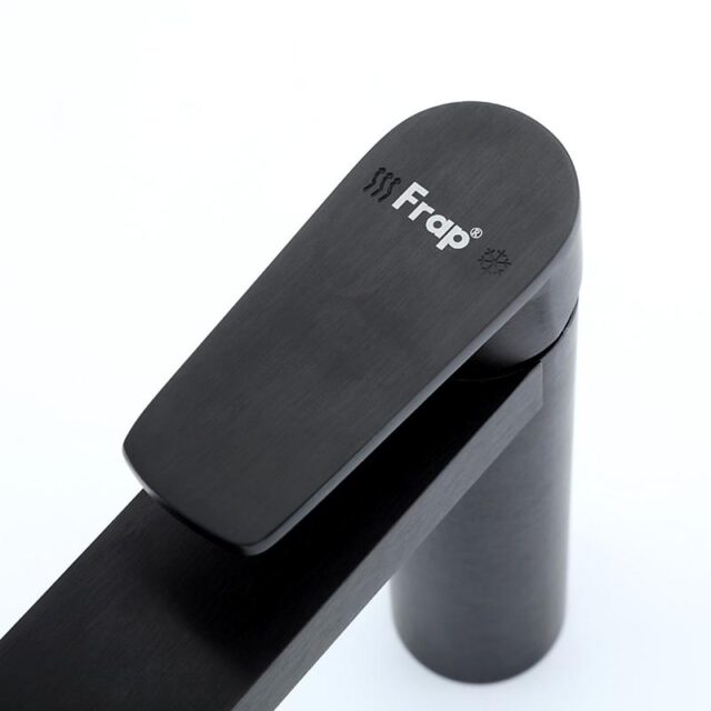 Смеситель для умывальника Frap F10201-6, чёрный — изображение 5