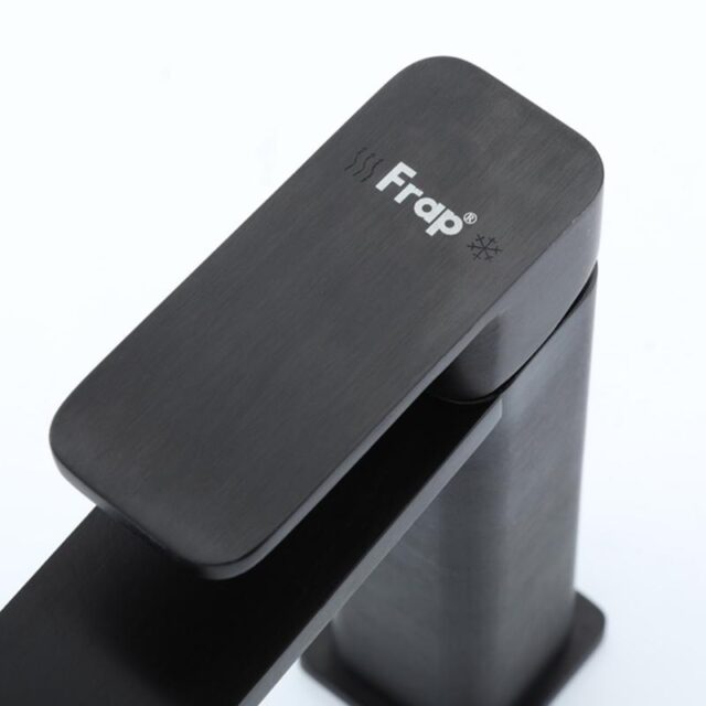Смеситель для умывальника Frap F10202-6, чёрный — изображение 5