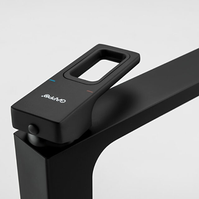 Смеситель для умывальника Gappo G1017-62, чёрный — изображение 4