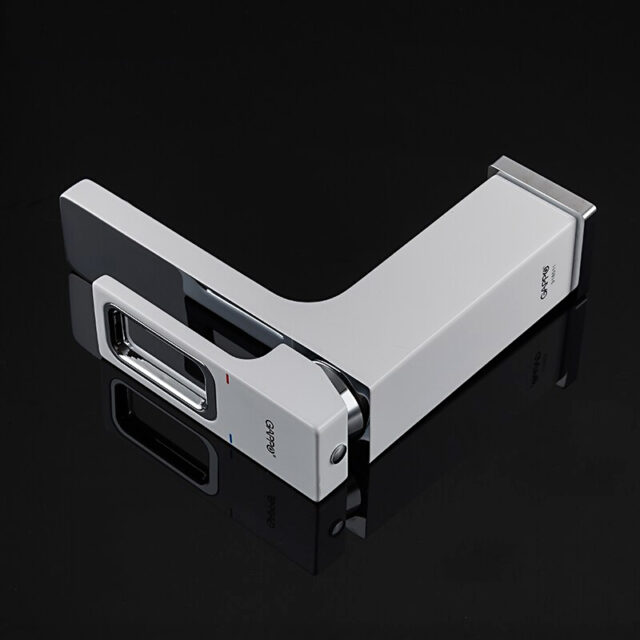 Смеситель для умывальника Gappo G1017-8, белый/хром — изображение 4