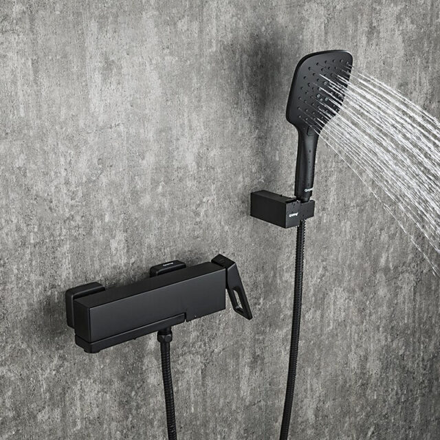 Смеситель для ванны Gappo G3217-6, чёрный — изображение 9