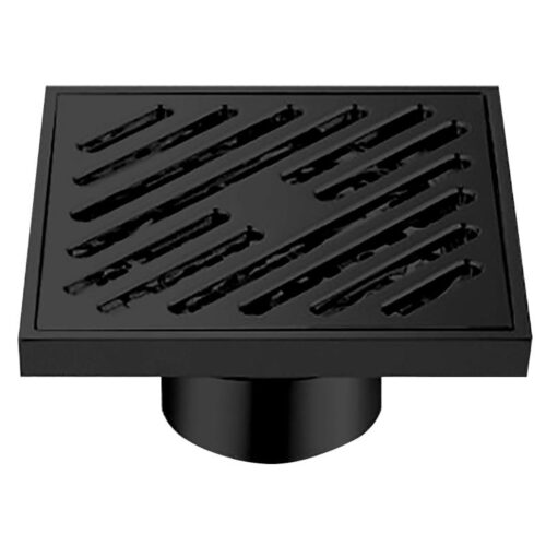 Трап для душа Gappo G81050-6 точечный, сухой затвор, 10x10 см, чёрный