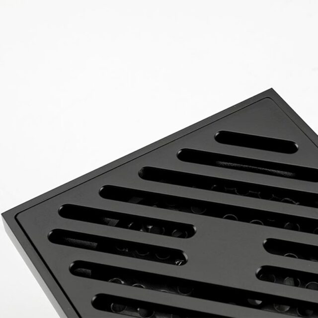 Трап для душа Gappo G81050-6 точечный, сухой затвор, 10x10 см, чёрный — изображение 6