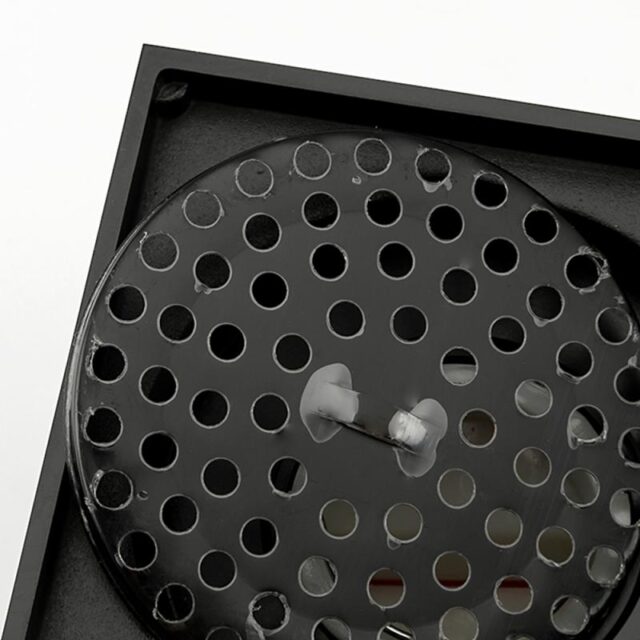 Трап для душа Gappo G81050-6 точечный, сухой затвор, 10x10 см, чёрный — изображение 9