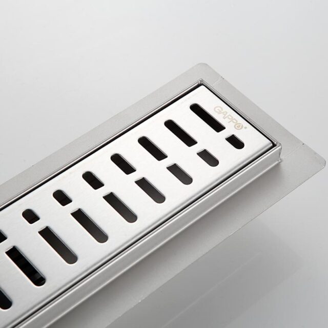 Трап для душа Gappo G84007-3 линейный, "решётка", 40 см — изображение 4