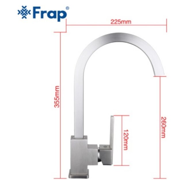 Смеситель для кухни Frap F4052-5, сатин — изображение 2
