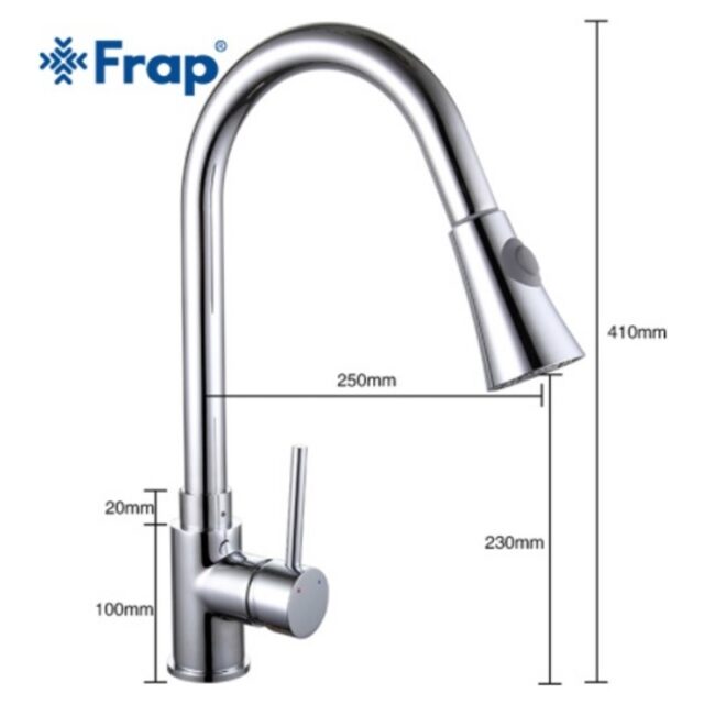 Смеситель для кухни с выдвижным изливом Frap F6052 — изображение 2