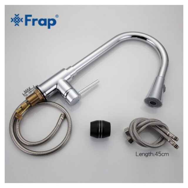Смеситель для кухни с выдвижным изливом Frap F6052 — изображение 3