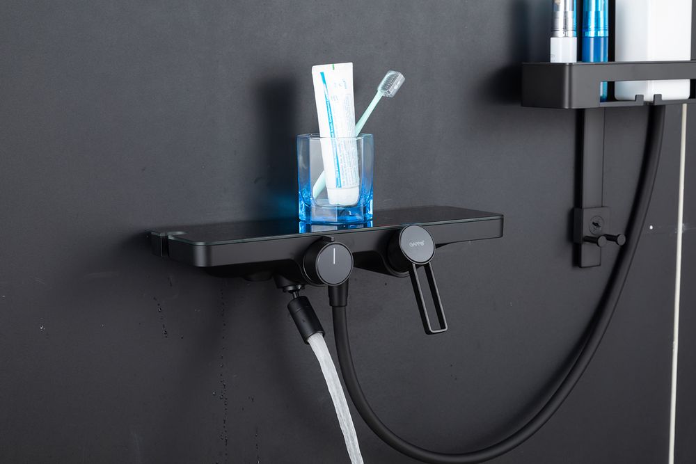 Смеситель для ванны Gappo G3296-26, чёрный — изображение 6