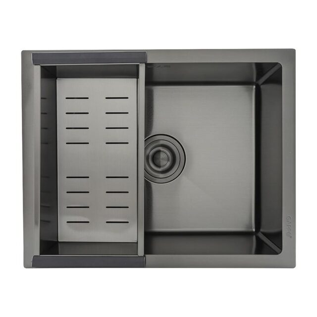 Кухонная мойка с коландером Gappo GS5040-6, графит — изображение 3