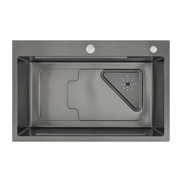 Кухонная мойка с коландером Gappo GS7246-6, графит — изображение 5