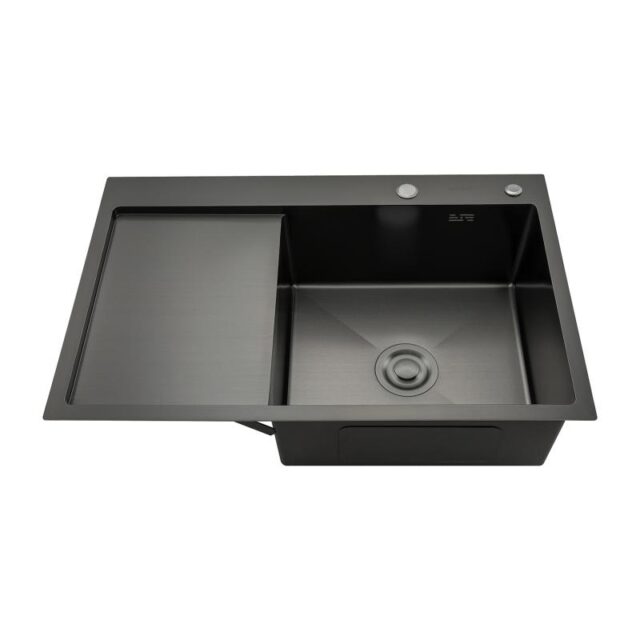 Кухонная мойка с коландером Gappo GS7850-6R, правая — изображение 4