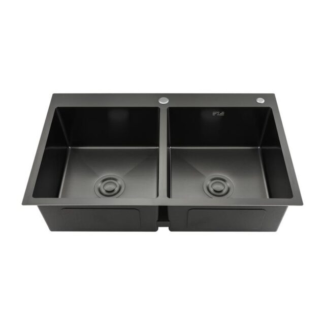Кухонная мойка с коландером Gappo GS8350-6, графит — изображение 4