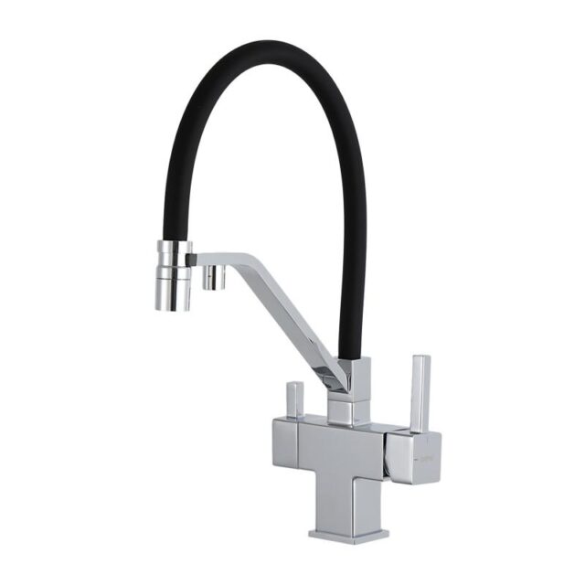 Смеситель для кухни под фильтр с гибким изливом Gappo G4395-60