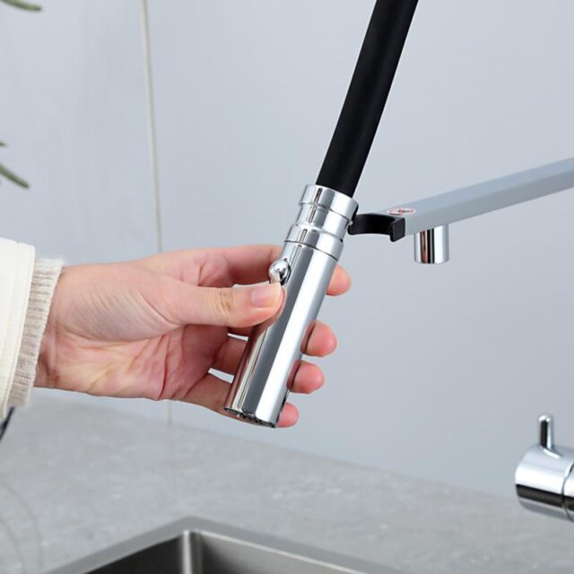 Смеситель для кухни под фильтр с гибким изливом Gappo G4397-80 — изображение 4