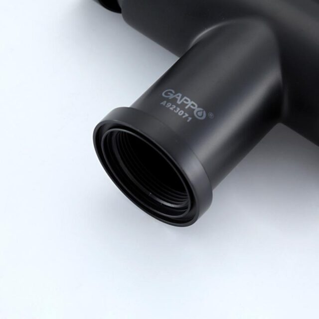 Смеситель для кухни под фильтр с гибким изливом Gappo G4397-86, чёрный — изображение 12