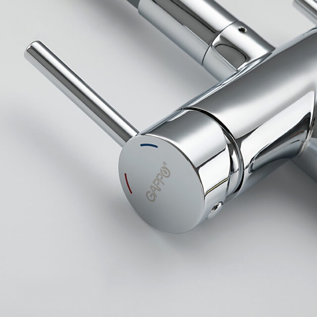Смеситель для кухни под фильтр с гибким изливом Gappo G4398-30 — изображение 3