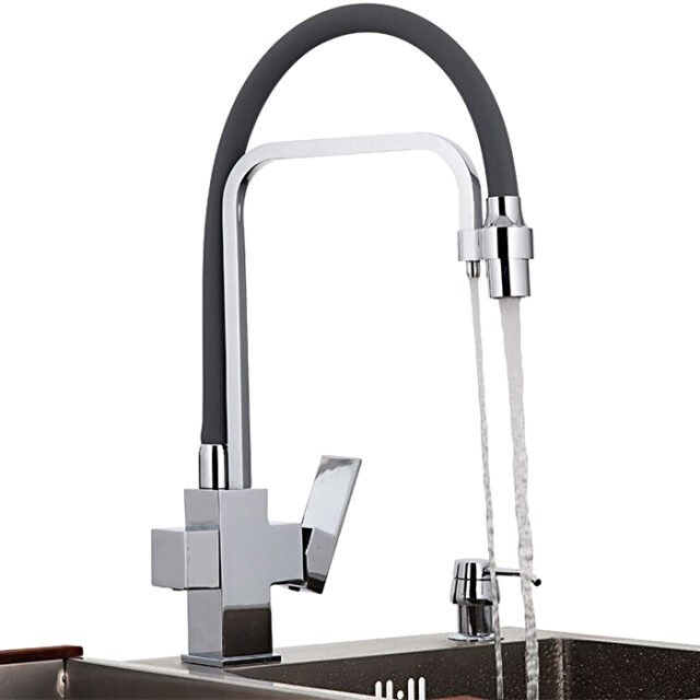 Смеситель для кухни с гибким изливом Gappo G4398-4 — изображение 4