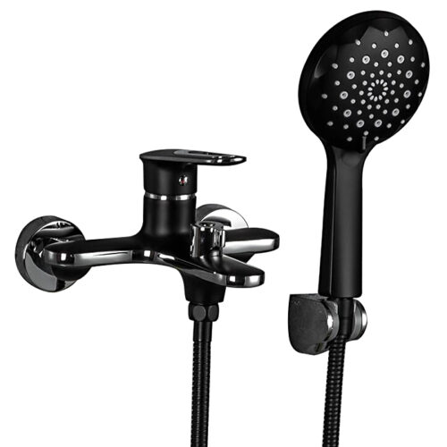 Смеситель для ванны Frap F3249-6, чёрный/хром