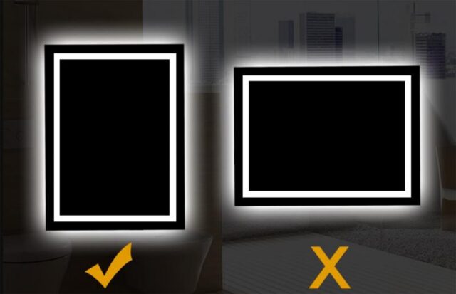 Зеркало Gappo G601 с подсветкой, 60x80 см — изображение 8