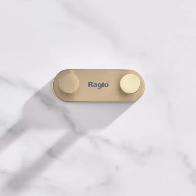 Планка с крючками Raglo R300.052.03, золотой сатин — изображение 4
